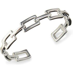 Huxley Cuff Premium Quality Brass Silver Bracelet for Women